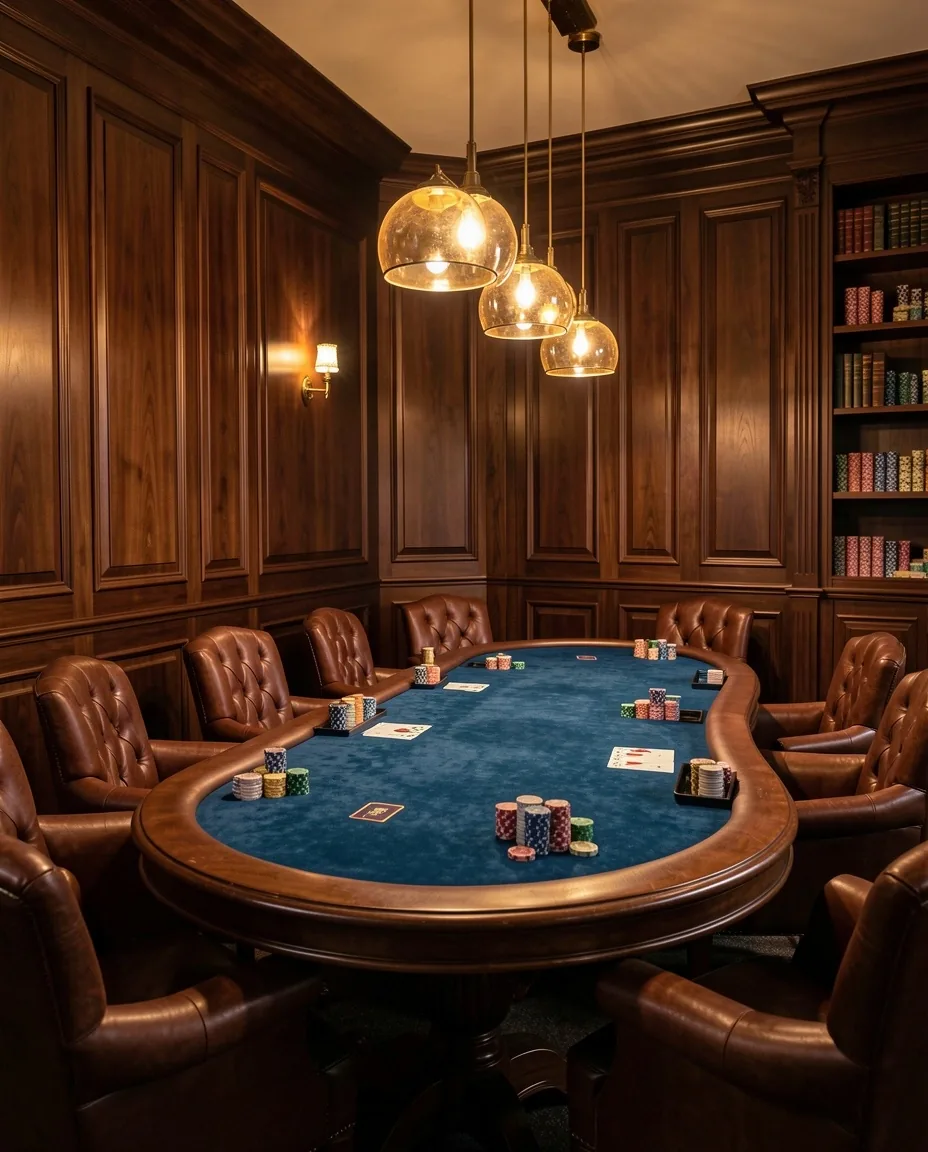 Strefa lounge klubu pokerowego