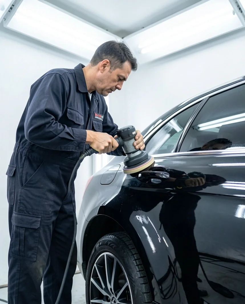 Detailer Averamont przy pracy polerskiej