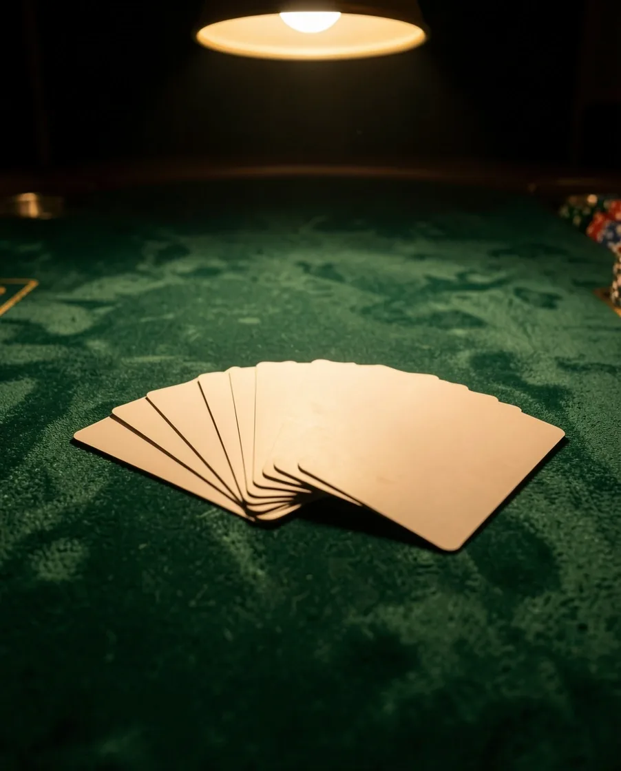 Karty pokerowe na suknie klubowego stołu